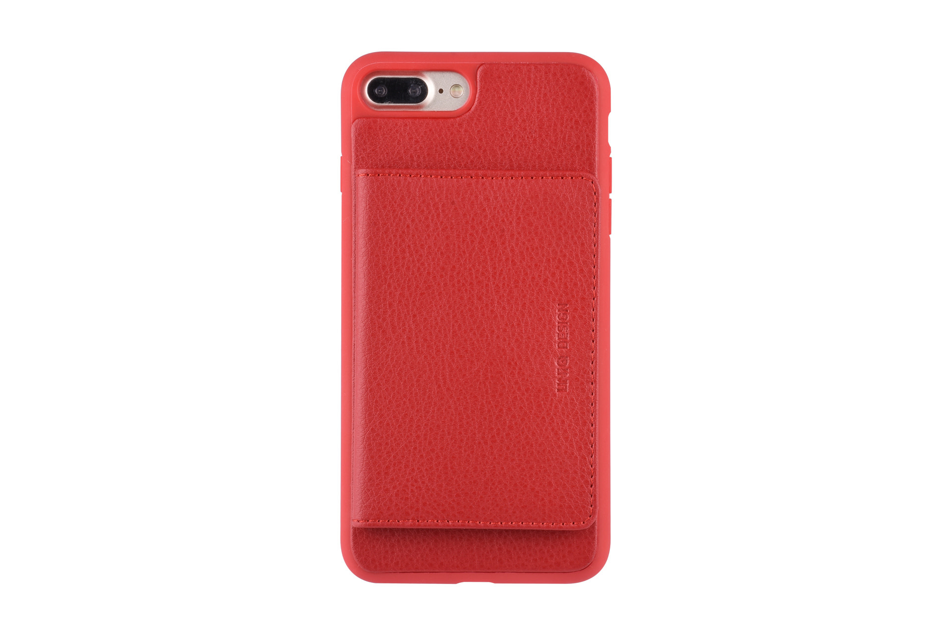UNIQ Accessory UNIQ Accessory iPhone 7-8 Plus Kunstleer Backcover hoesje - Rood, foto 2 van 6