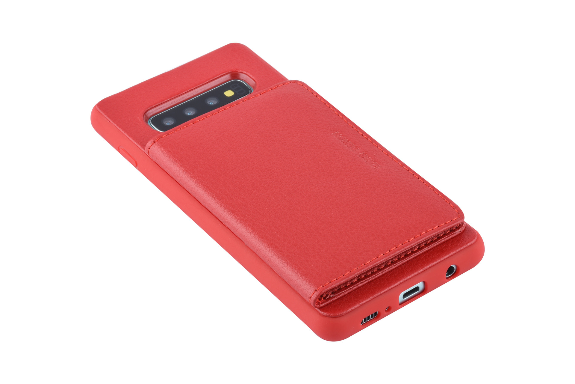UNIQ Accessory UNIQ Accessory Galaxy S10 Kunstleer Backcover hoesje - Rood, foto 6 van 6
