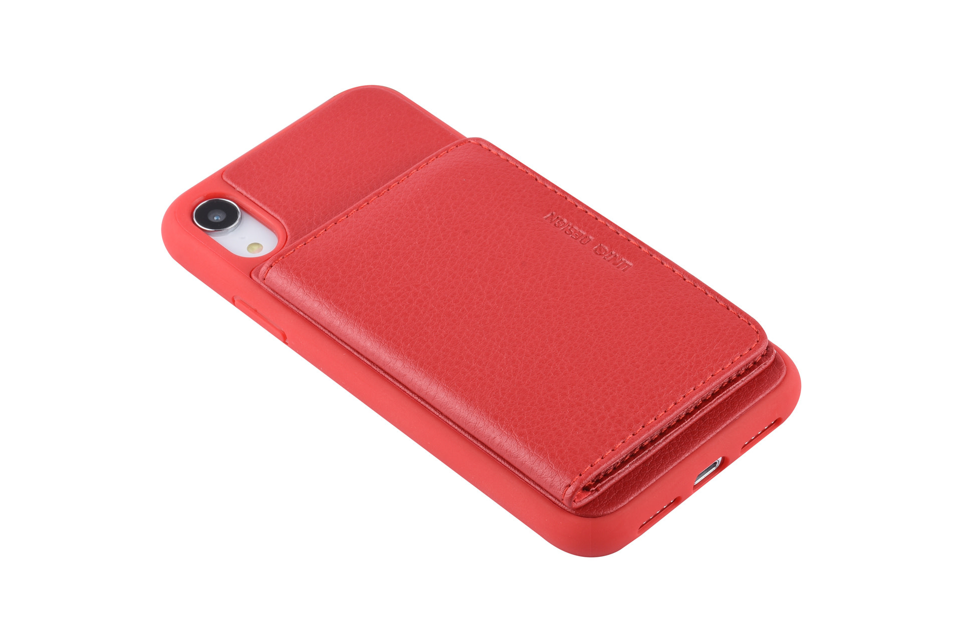UNIQ Accessory UNIQ Accessory iPhone XR Kunstleer Backcover hoesje - Rood, foto 4 van 6