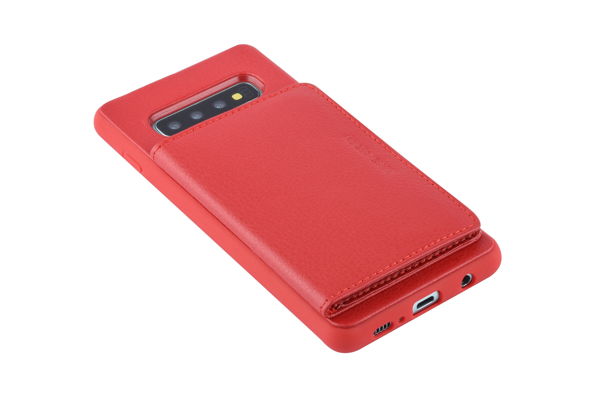 UNIQ Accessory UNIQ Accessory Galaxy S10 Plus Kunstleer Backcover hoesje - Rood, foto 5 van 6