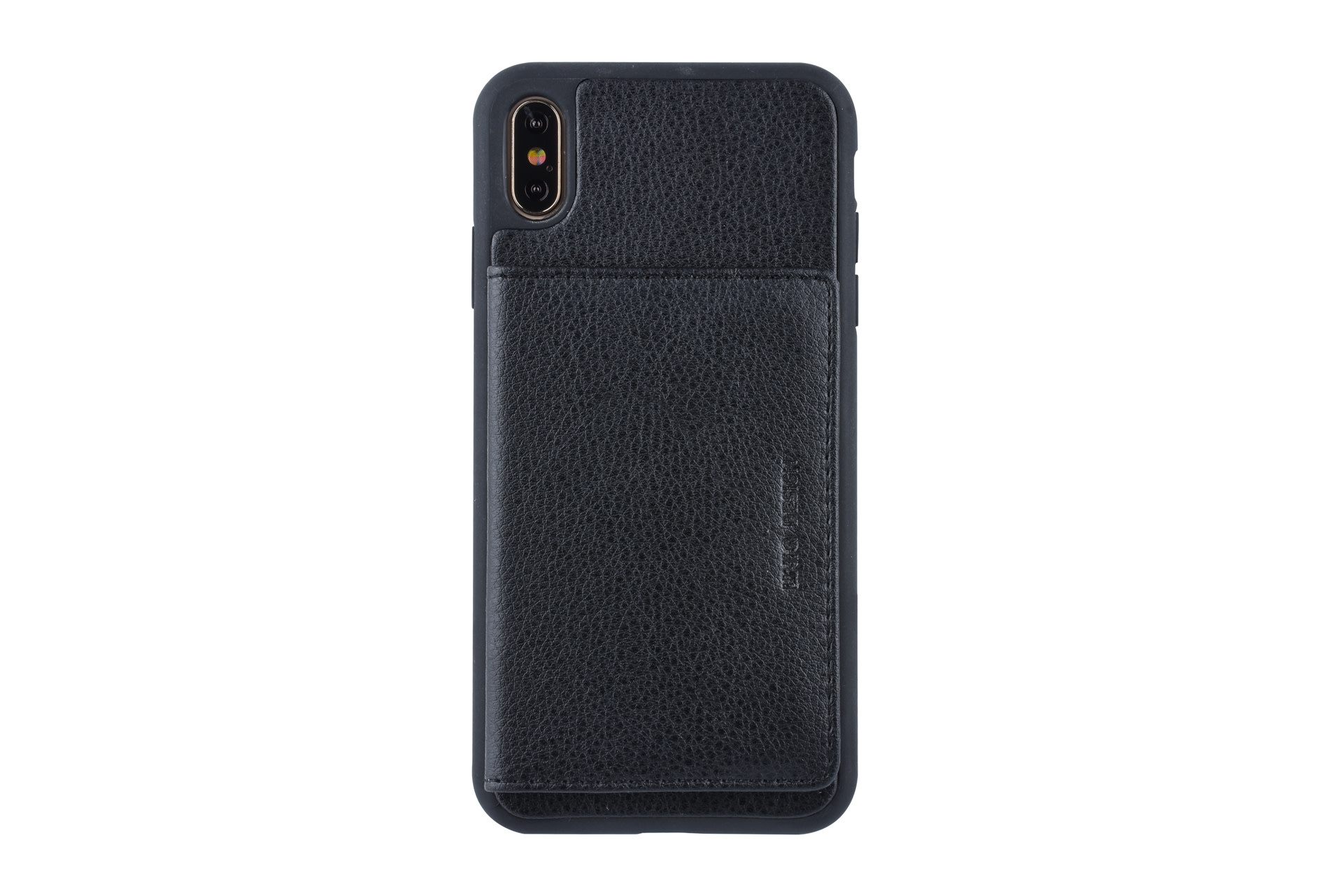 UNIQ Accessory UNIQ Accessory iPhone Xs Max Kunstleer Backcover hoesje - Zwart, foto 5 van 6