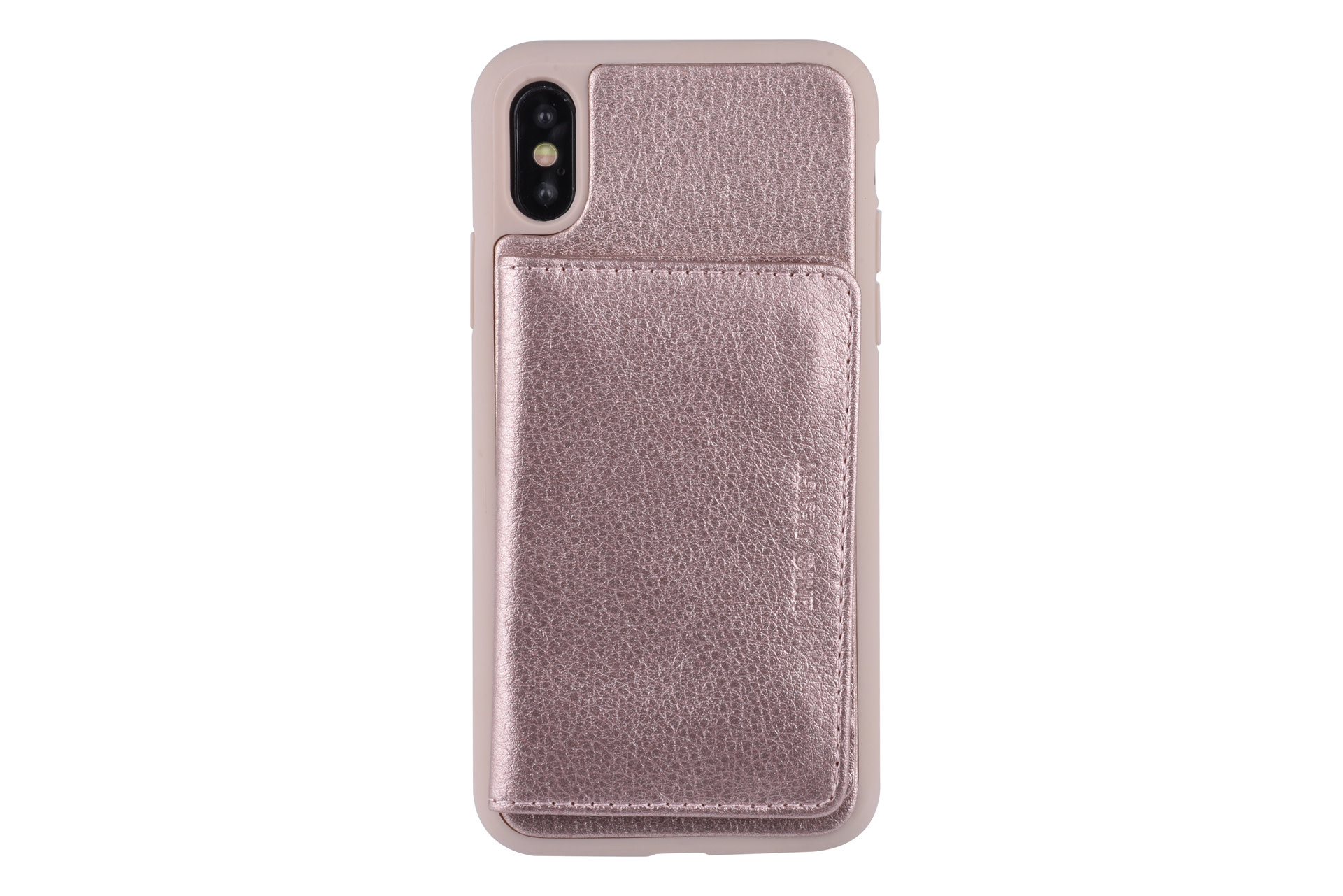 UNIQ Accessory UNIQ Accessory iPhone X Kunstleer Backcover hoesje - Roze, foto 6 van 6