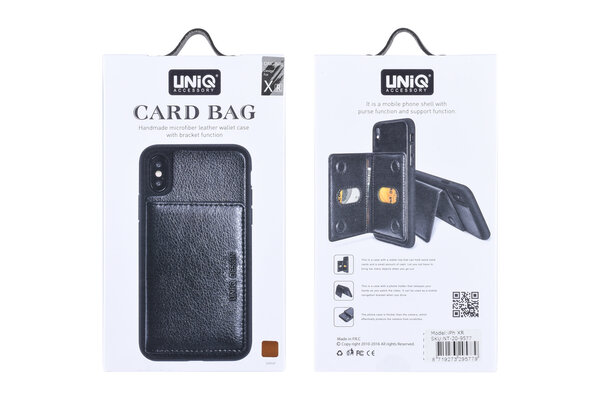 UNIQ Accessory UNIQ Accessory iPhone XR Kunstleer Backcover hoesje - Bruin UNIQ Accessory UNIQ Accessory iPhone XR Kunstleer Backcover hoesje - Bruin