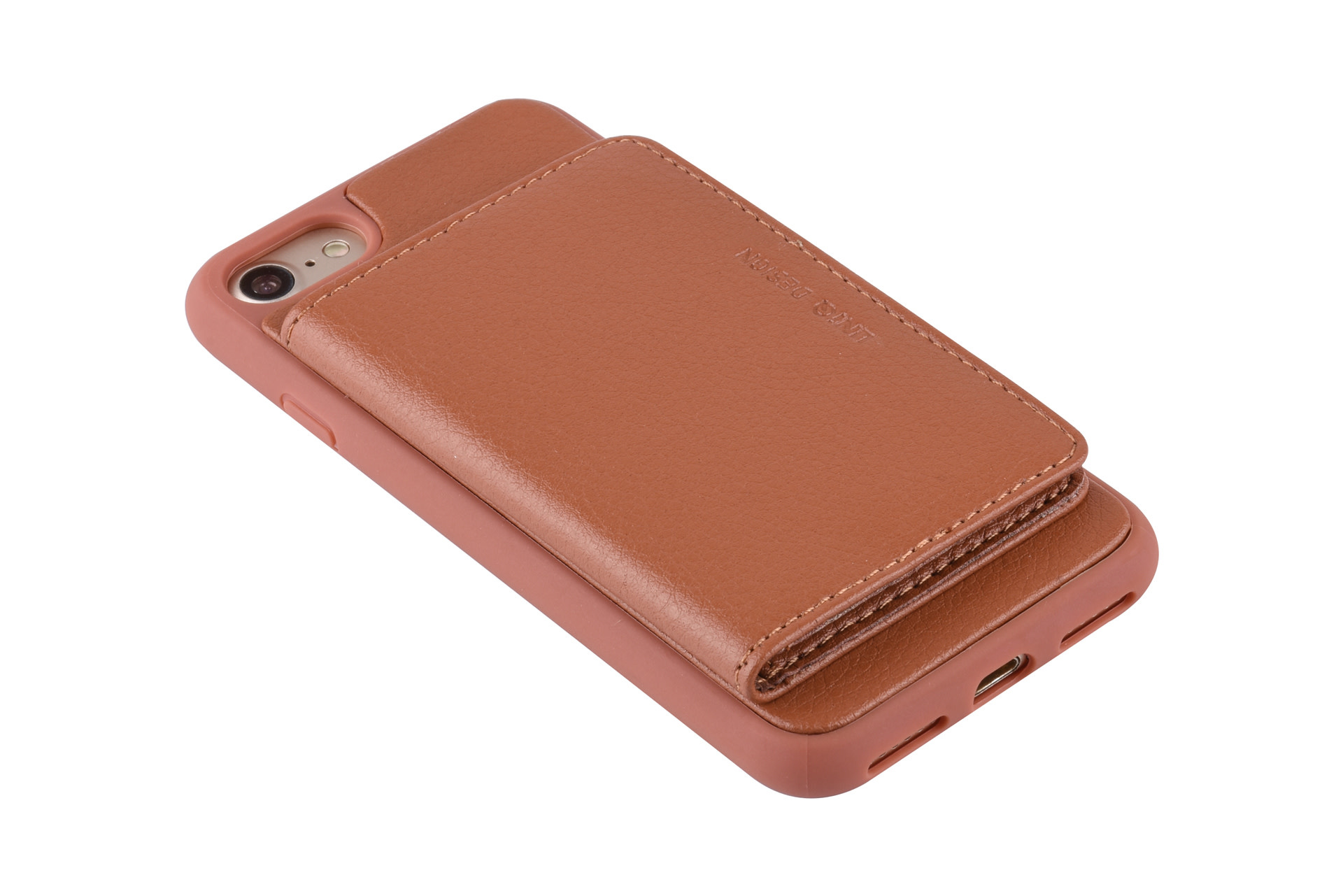 UNIQ Accessory UNIQ Accessory iPhone 7-8 Kunstleer Backcover hoesje - Bruin, foto 4 van 6