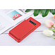 UNIQ Accessory UNIQ Accessory Galaxy S10 Plus Kunstleer Backcover hoesje - Rood UNIQ Accessory UNIQ Accessory Galaxy S10 Plus Kunstleer Backcover hoesje - Rood