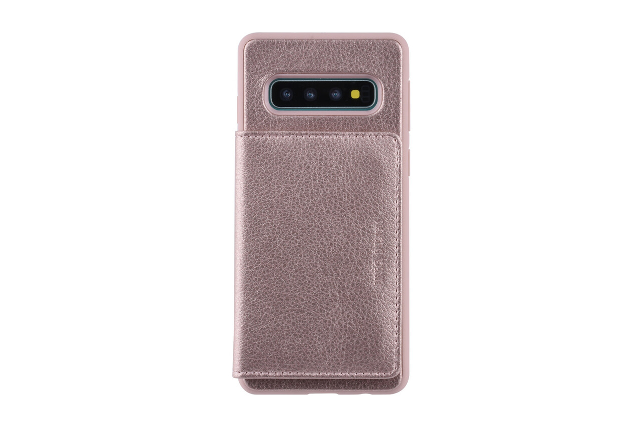 UNIQ Accessory UNIQ Accessory Galaxy S10 Kunstleer Backcover hoesje - Roze UNIQ Accessory UNIQ Accessory Galaxy S10 Kunstleer Backcover hoesje - Roze