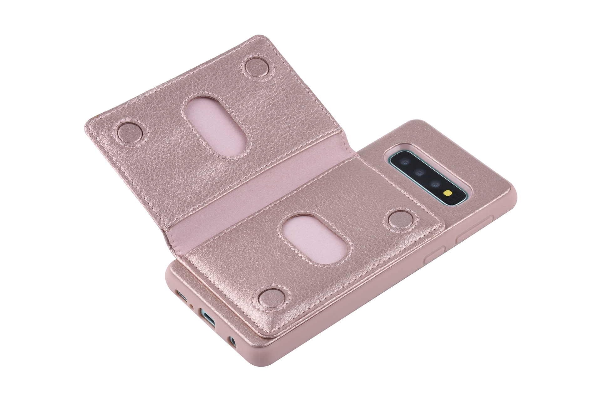 UNIQ Accessory UNIQ Accessory Galaxy S10 Plus Kunstleer Backcover hoesje - Roze, foto 6 van 6