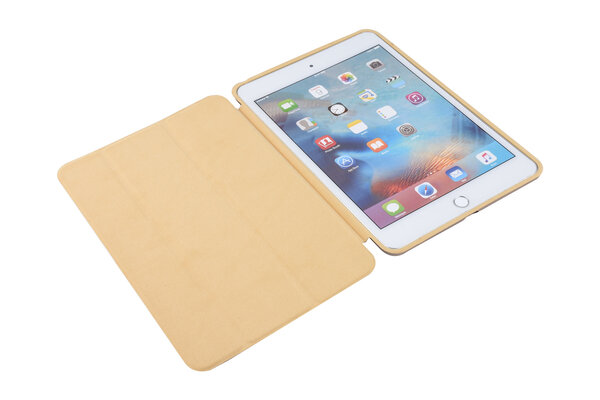Apple iPad Mini 5 Goud Smart Case - Book Case Tablethoes Apple iPad Mini 5 Goud Smart Case - Book Case Tablethoes