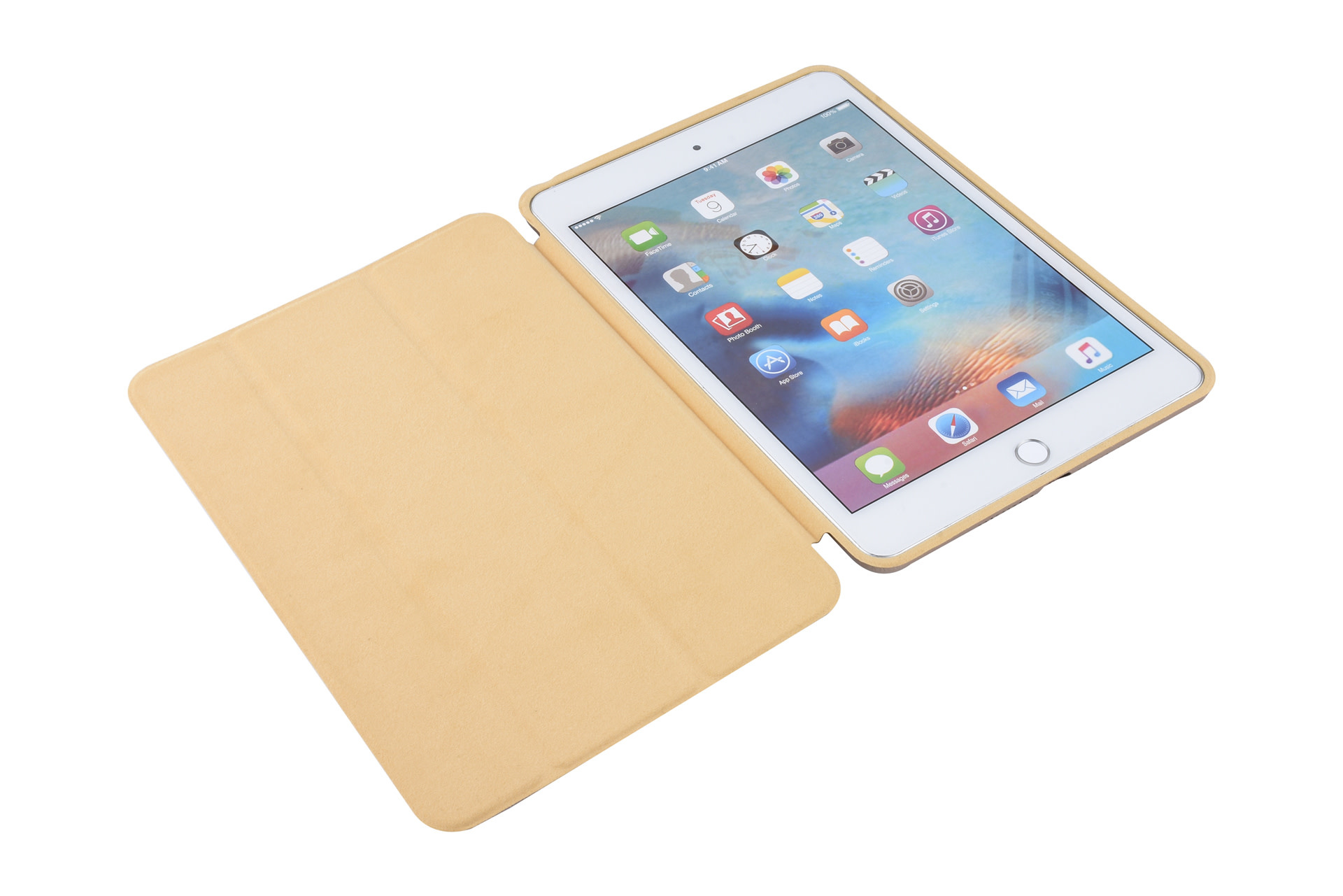 Apple iPad Mini 5 Goud Smart Case - Book Case Tablethoes, foto 5 van 6