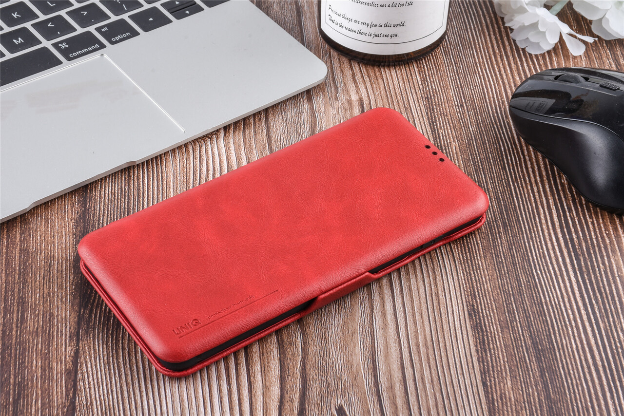 UNIQ Accessory Samsung Galaxy S10+ Card holder Red Book type case for Galaxy S10+ Magnetic closure UNIQ Accessory Samsung Galaxy S10+ Card holder Red Book type case for Galaxy S10+ Magnetic closure