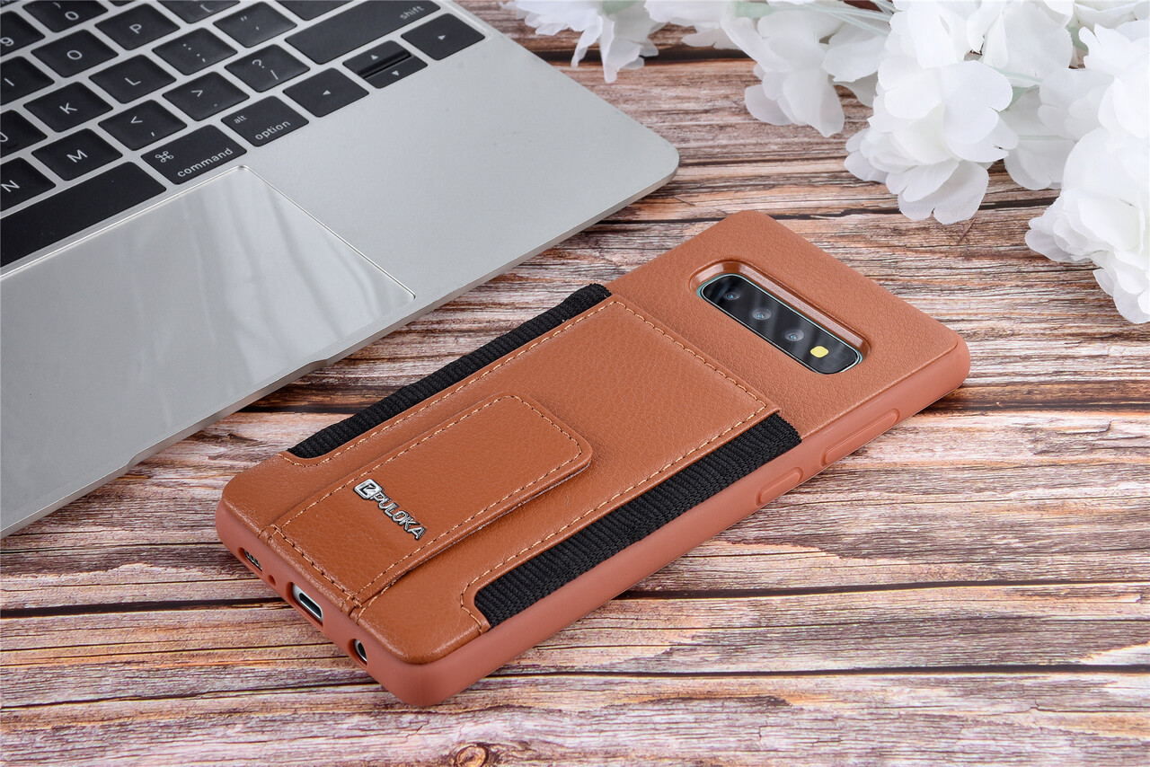 UNIQ Accessory Back Cover voor Samsung Galaxy S10+ - Bruin