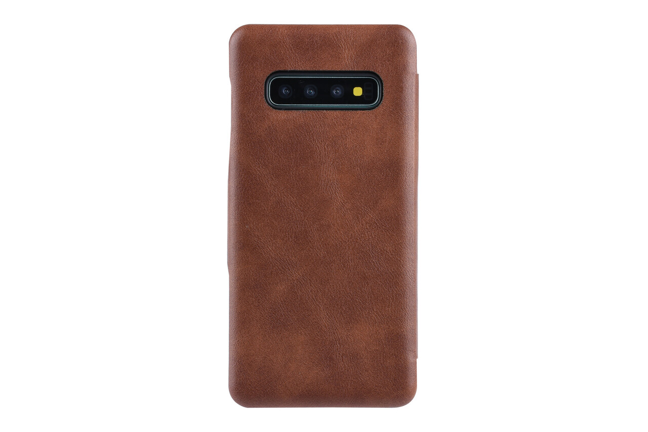 UNIQ Accessory Samsung Galaxy S10 Card holder Brown Book type case for Galaxy S10 Magnetic closure UNIQ Accessory Samsung Galaxy S10 Card holder Brown Book type case for Galaxy S10 Magnetic closure