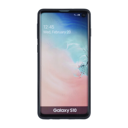 UNIQ Accessory UNIQ Accessory Galaxy S10 Kunstleer Backcover hoesje met rits - Zwart