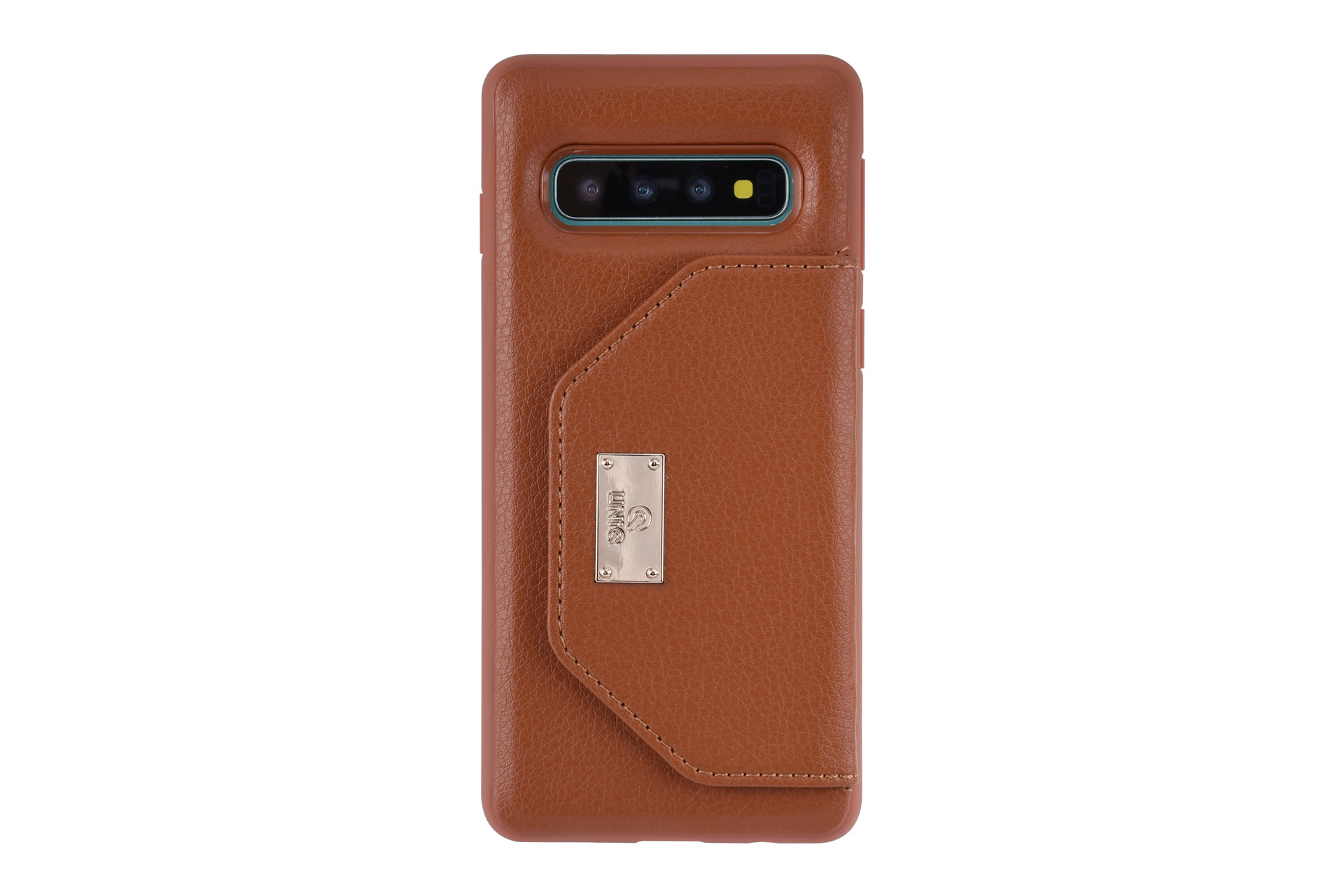 UNIQ Accessory UNIQ Accessory Galaxy S10 Kunstleer portemonnee Hard Case Back cover - Bruin, foto 2 van 6