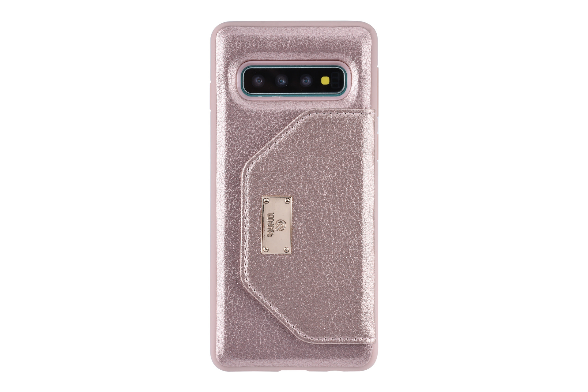 UNIQ Accessory UNIQ Accessory Galaxy S10 Plus Kunstleer portemonnee Hard Case Back cover - Roze, foto 2 van 6