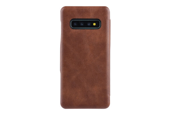 UNIQ Accessory UNIQ Accessory Bruin hoesje Galaxy S10 Plus - Luxe Book Case UNIQ Accessory UNIQ Accessory Bruin hoesje Galaxy S10 Plus - Luxe Book Case