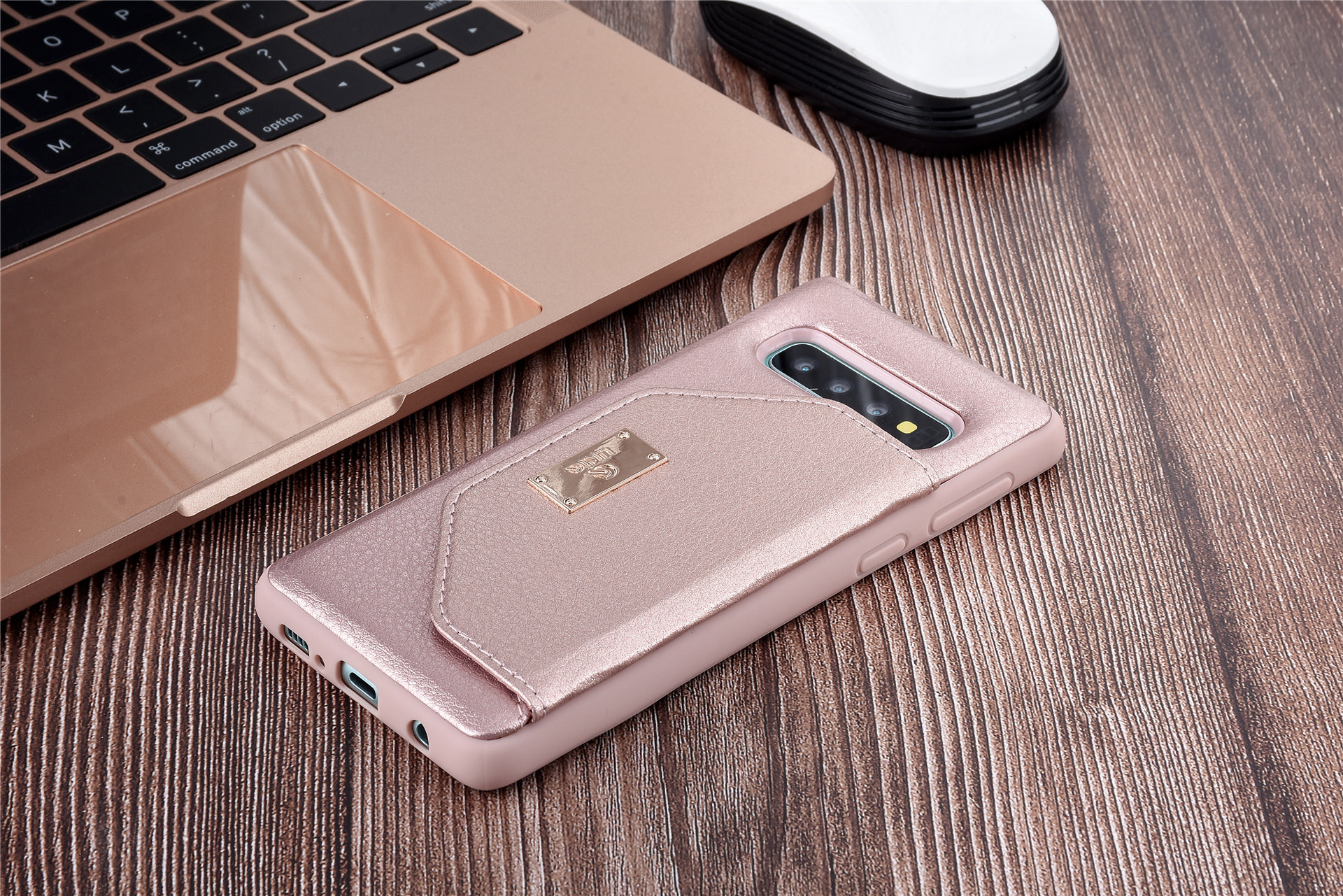 UNIQ Accessory UNIQ Accessory Galaxy S10 Kunstleer portemonnee Hard Case Back cover - Roze, foto 5 van 6
