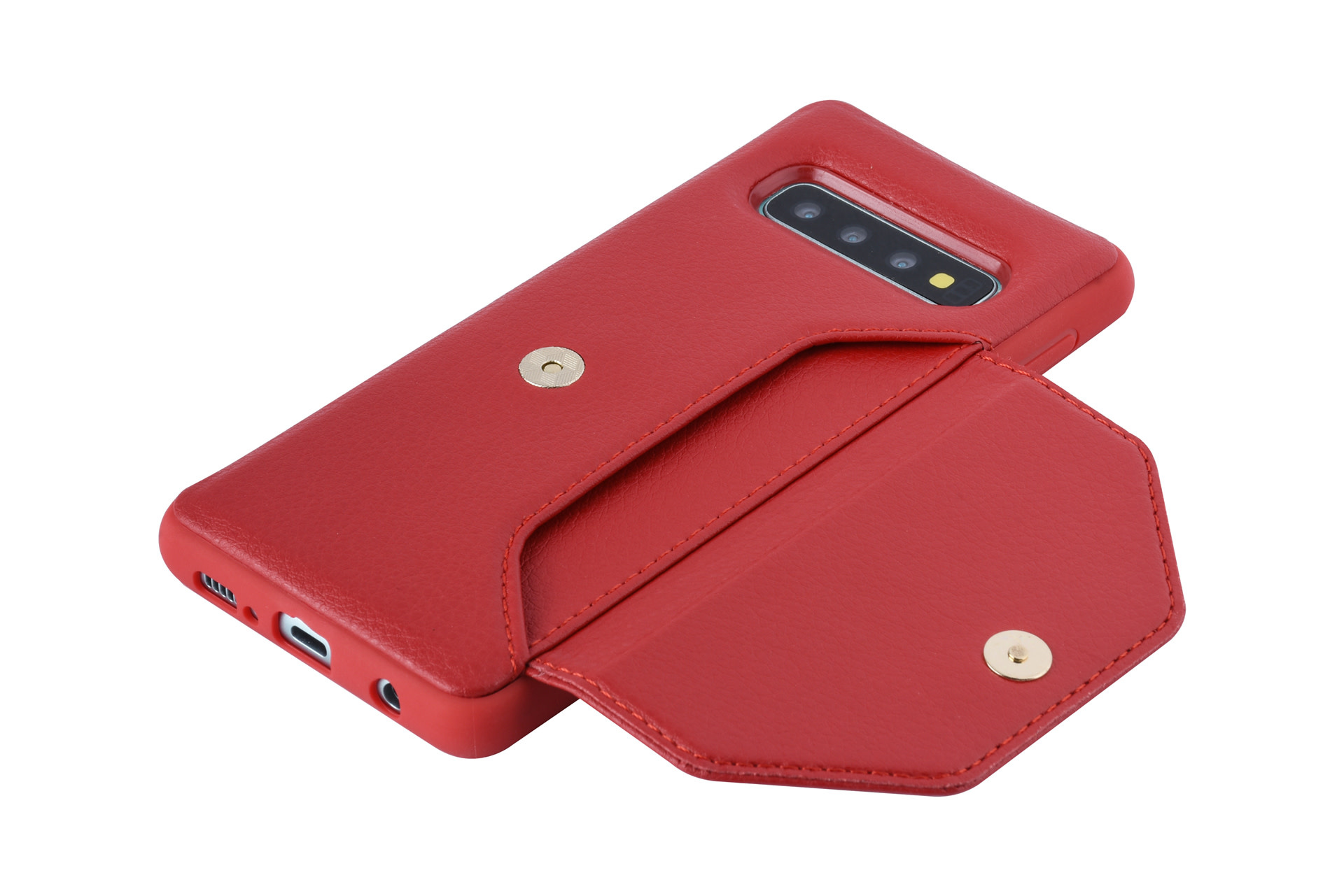 UNIQ Accessory UNIQ Accessory Galaxy S10 Kunstleer portemonnee Hard Case Back cover - Zwart, foto 6 van 6