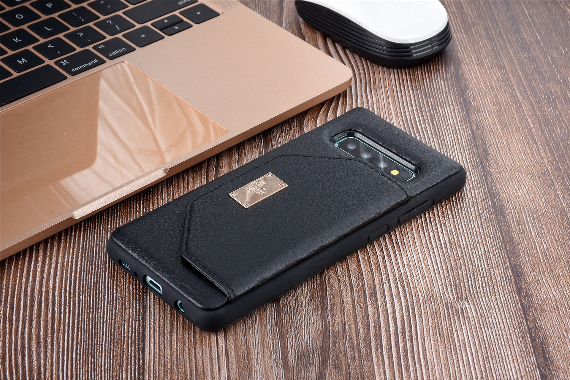UNIQ Accessory UNIQ Accessory Galaxy S10 Plus Kunstleer portemonnee Hard Case Back cover - Zwart, foto 4 van 6