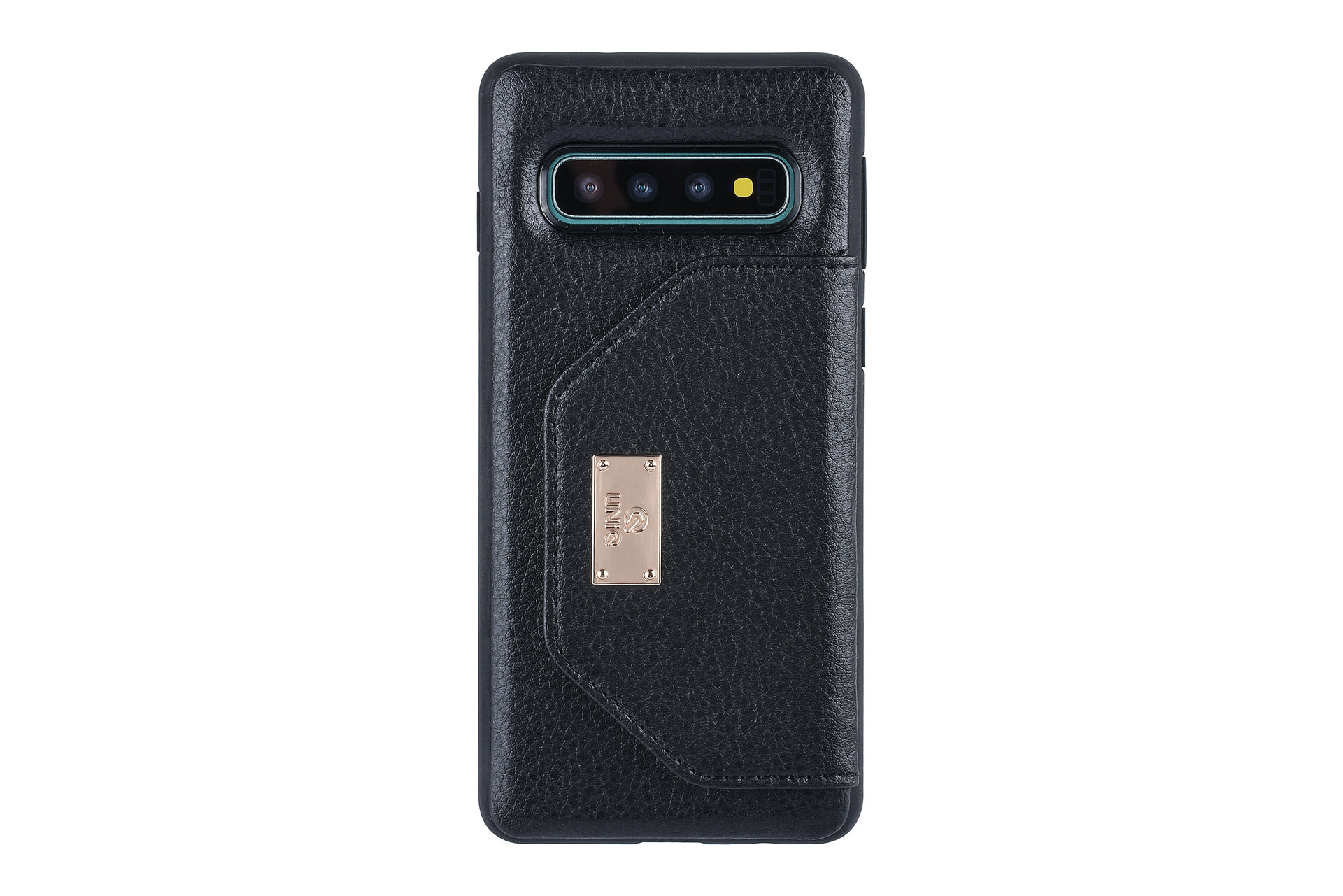 UNIQ Accessory UNIQ Accessory Galaxy S10 Plus Kunstleer portemonnee Hard Case Back cover - Zwart, foto 2 van 6