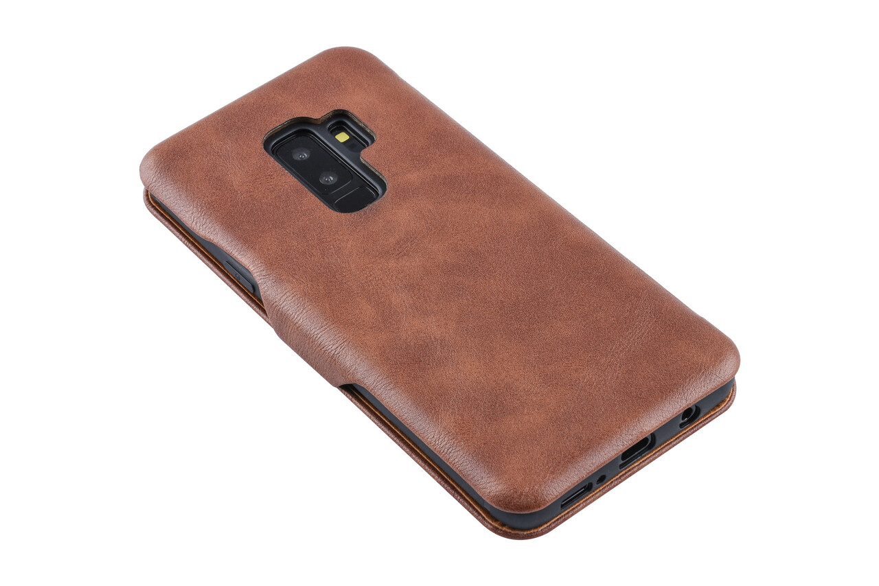 UNIQ Accessory Samsung Galaxy S9 Plus Card holder Brown Book type case for Galaxy S9 Plus Magnetic closure UNIQ Accessory Samsung Galaxy S9 Plus Card holder Brown Book type case for Galaxy S9 Plus Magnetic closure