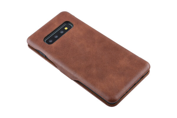 UNIQ Accessory Samsung Galaxy S10+ Kartenhalter Braun Book-Case hul -Magnetverschluss - Kunststof;TPU UNIQ Accessory Samsung Galaxy S10+ Kartenhalter Braun Book-Case hul -Magnetverschluss - Kunststof;TPU