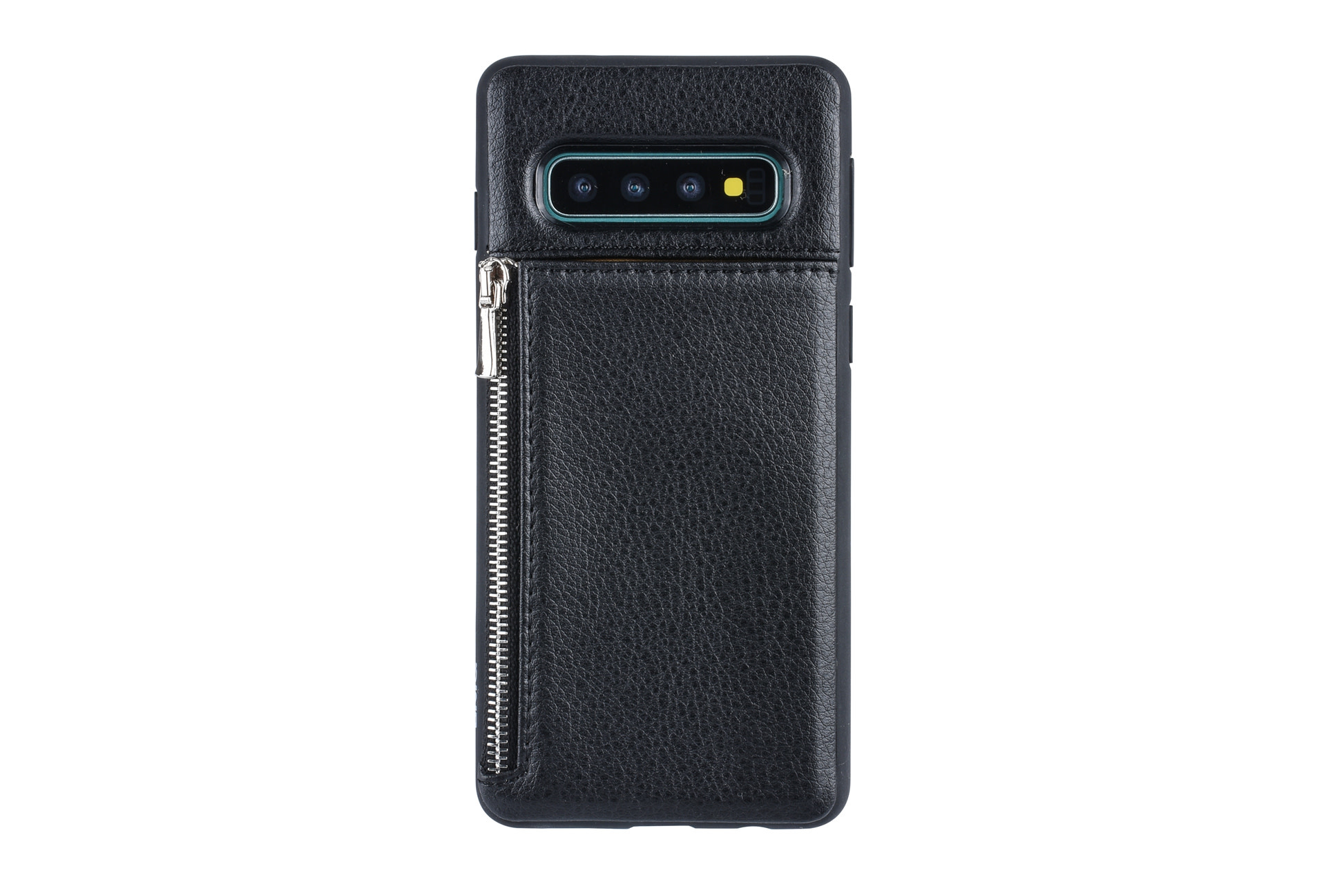 UNIQ Accessory UNIQ Accessory Galaxy S10 Plus Kunstleer Backcover hoesje met rits - Zwart, foto 2 van 6