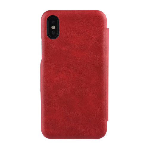 UNIQ Accessory Apple iPhone X;iPhone Xs Kartenhalter Rot Book-Case hul -Magnetverschluss - Kunststof;TPU