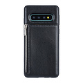 UNIQ Accessory UNIQ Accessory Galaxy S10 Kunstleer Backcover hoesje met rits - Zwart