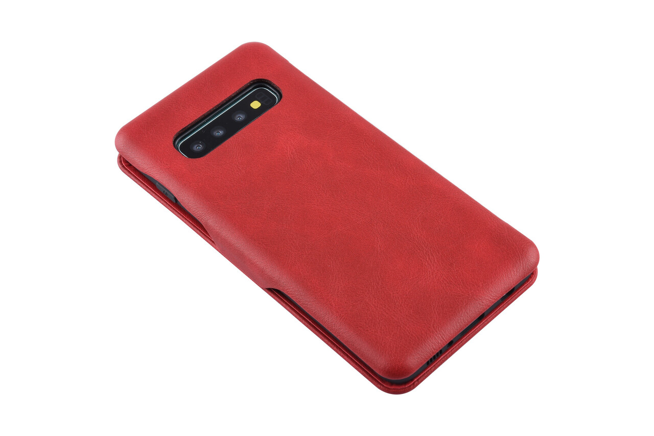 UNIQ Accessory Samsung Galaxy S10 Titulaire de la carte Rouge Book type housse - Fermeture magnétique UNIQ Accessory Samsung Galaxy S10 Titulaire de la carte Rouge Book type housse - Fermeture magnétique