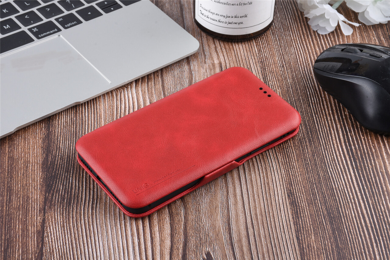 UNIQ Accessory Apple iPhone X;iPhone Xs Titulaire de la carte Rouge Book type housse - Fermeture magnétique UNIQ Accessory Apple iPhone X;iPhone Xs Titulaire de la carte Rouge Book type housse - Fermeture magnétique