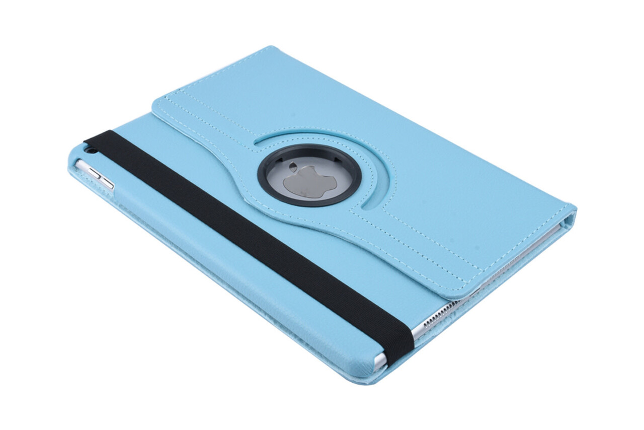 Apple iPad Air 2 Blauw 360 graden draaibare hoes - Book Case Tablethoes Apple iPad Air 2 Blauw 360 graden draaibare hoes - Book Case Tablethoes