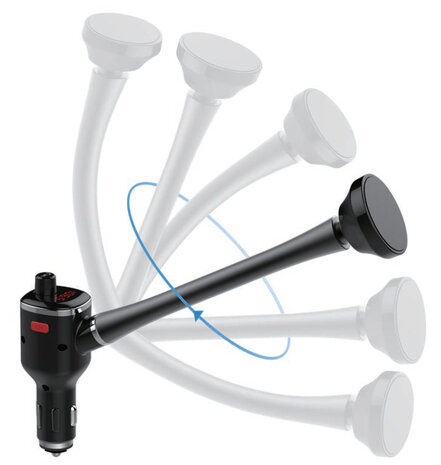 UNIQ Accessory FM Transmitter and car charger - long arm - from UNIQ Accessory - Black UNIQ Accessory FM Transmitter and car charger - long arm - from UNIQ Accessory - Black