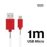 Micro USB Kabel 1m 2.1A Blanche (8719273250549) Micro USB Kabel 1m 2.1A Blanche (8719273250549)