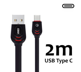 UNIQ Accessory Uniq Accessory Type-C Kabel Fast charging - data transfer 2M - Noir