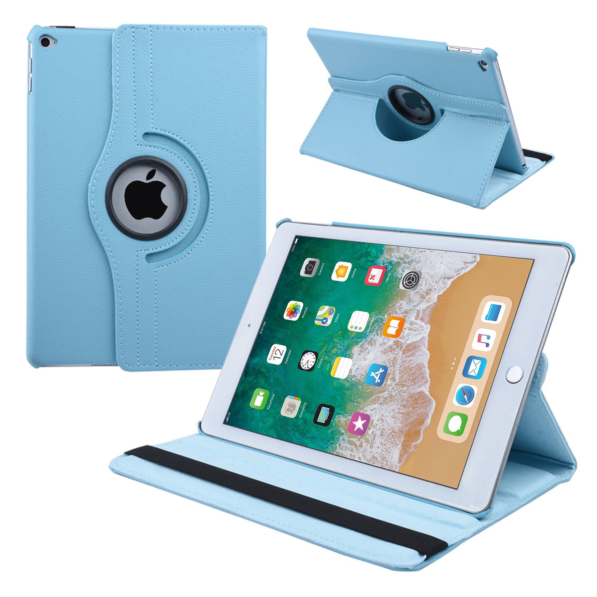 Verward zijn Samenpersen mobiel Apple iPad Air 2 tablet hoes - book case L Blauw - NT Mobiel Accessoires -  Nederland