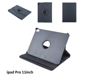 Apple iPad Pro 11 (2018) Zwart 360 graden draaibare hoes - Book Case Tablethoes Apple iPad Pro 11 (2018) Zwart 360 graden draaibare hoes - Book Case Tablethoes