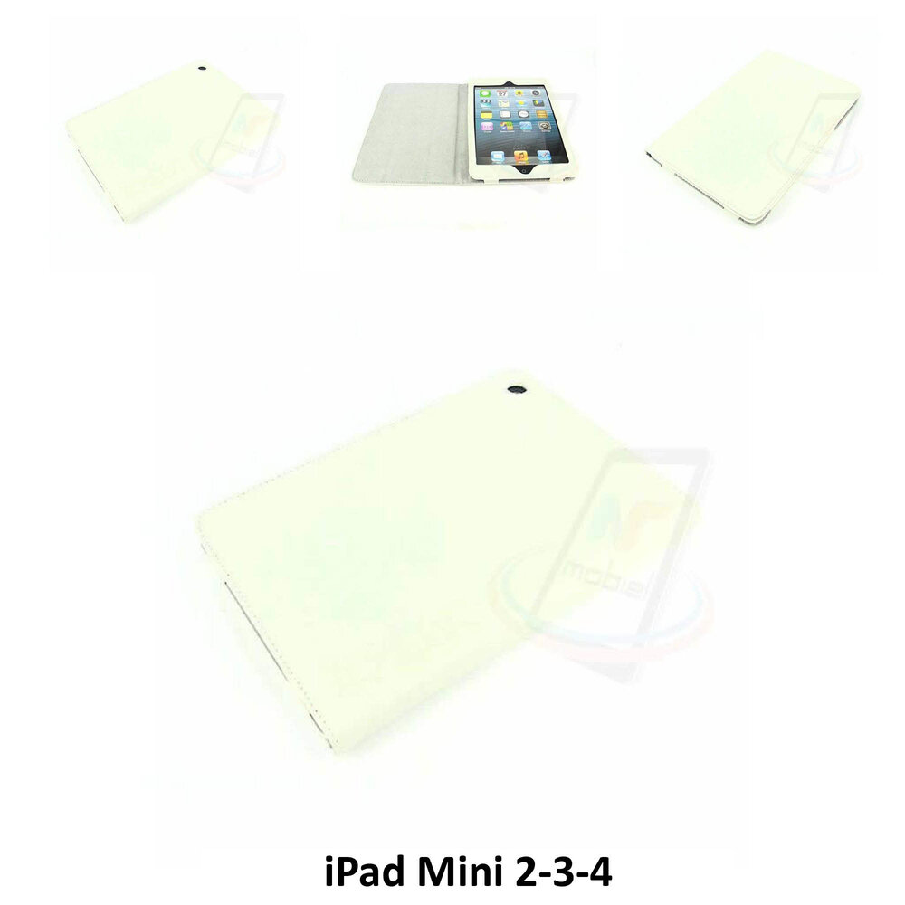 Apple White Book Case Tablet for iPad Mini 2-3-4 Apple White Book Case Tablet for iPad Mini 2-3-4