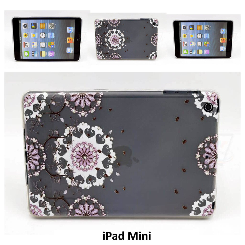 Apple iPad Mini 2-3 Transparant Achterkant - Book Case Tablethoes Apple iPad Mini 2-3 Transparant Achterkant - Book Case Tablethoes