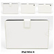 Apple iPad Mini 4 Wit Smart Case - Book Case Tablethoes Apple iPad Mini 4 Wit Smart Case - Book Case Tablethoes