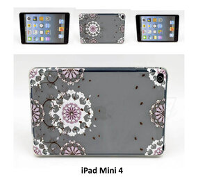 Apple iPad Mini 4 Print Achterkant - Book Case Tablethoes Apple iPad Mini 4 Print Achterkant - Book Case Tablethoes