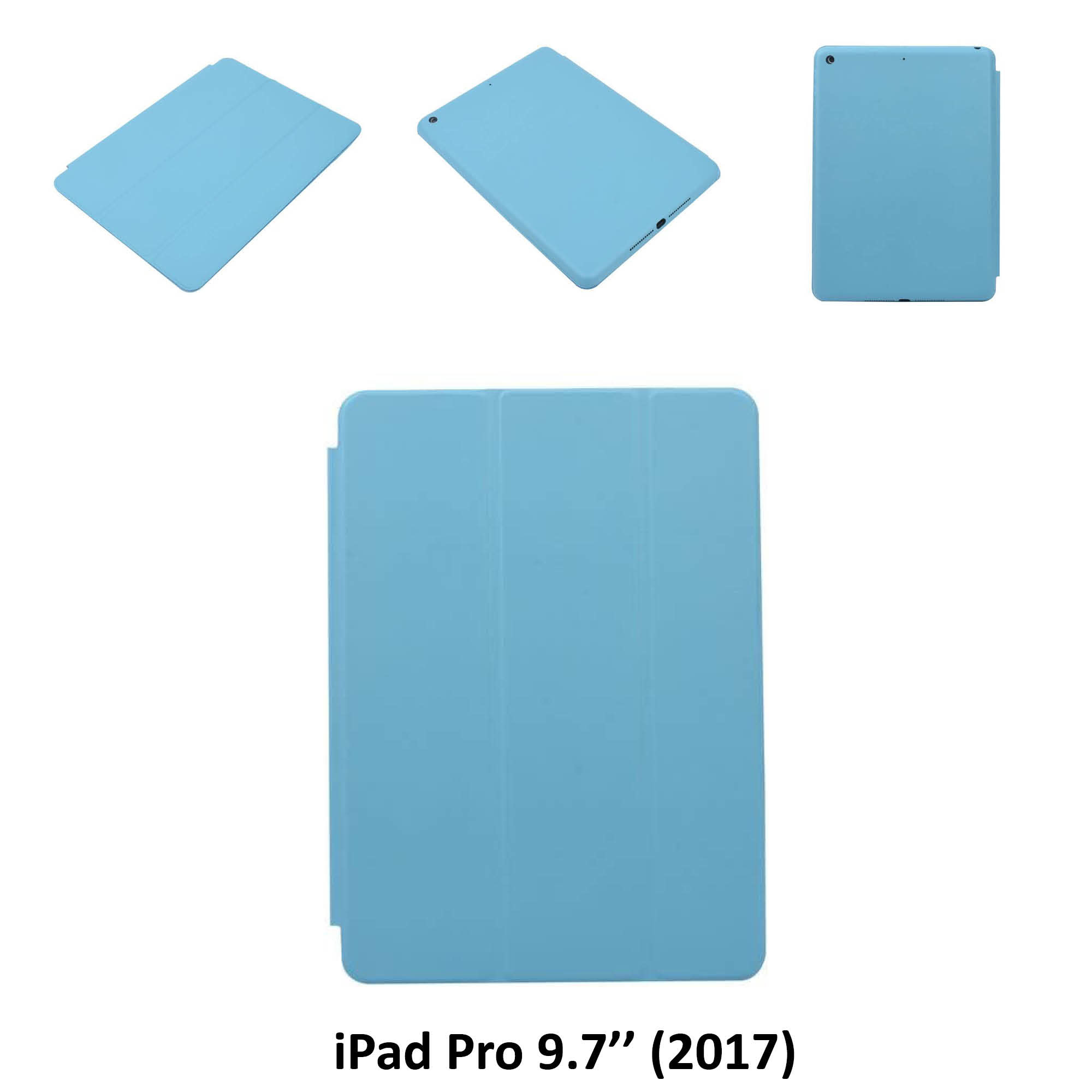 Apple iPad 9.7 (2017) Blauw Smart Case - Book Case Tablethoes, foto 2 van 6