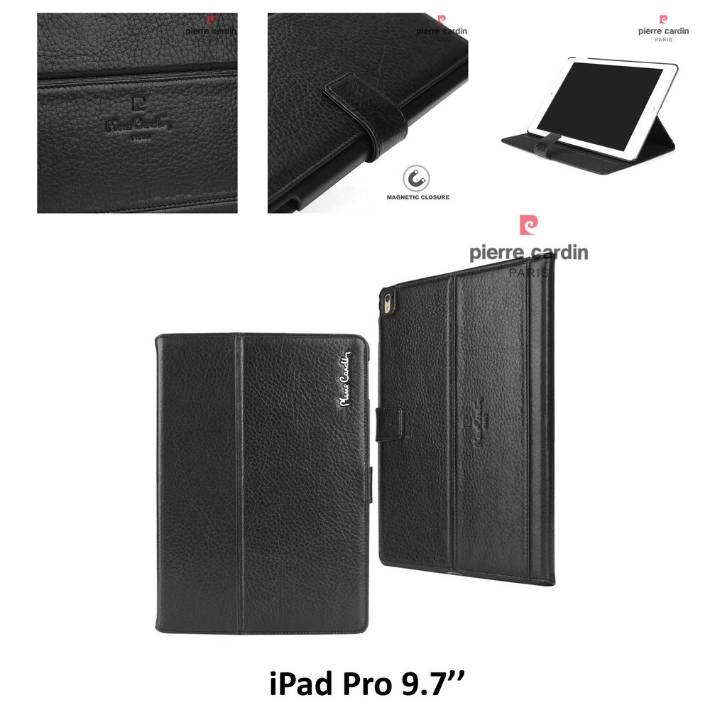Pierre Cardin Pierre Cardin Apple Zwart Book Case hoesje voor iPad Pro 9.7 (2016)- Smart Case - Tablethoes Pierre Cardin Pierre Cardin Apple Zwart Book Case hoesje voor iPad Pro 9.7 (2016)- Smart Case - Tablethoes