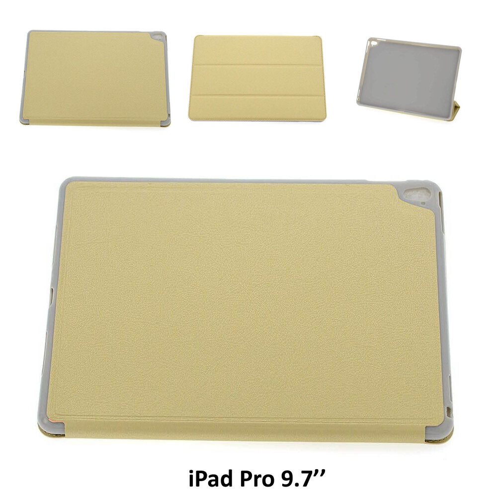 Apple iPad Pro 9.7 (2016) Goud Smart Case - Book Case Tablethoes Apple iPad Pro 9.7 (2016) Goud Smart Case - Book Case Tablethoes