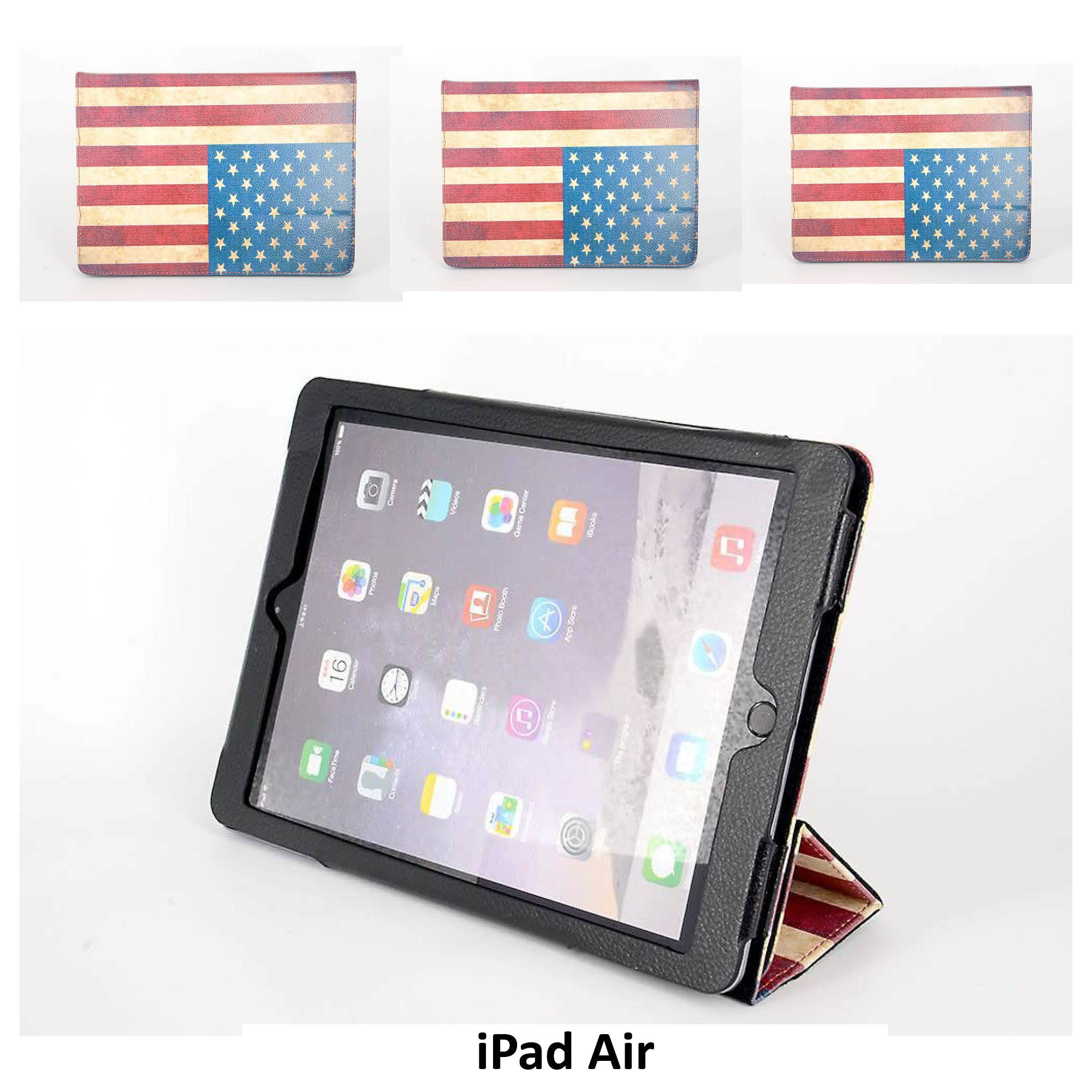 Apple iPad Air Print Smart Case - Book Case Tablethoes
