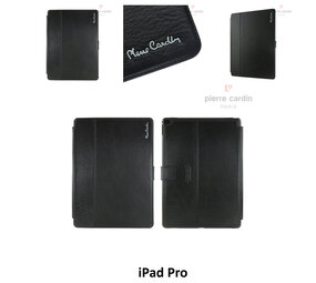 Pierre Cardin Pierre Cardin Apple Zwart Book Case Tablet voor iPad Pro Pierre Cardin Pierre Cardin Apple Zwart Book Case Tablet voor iPad Pro