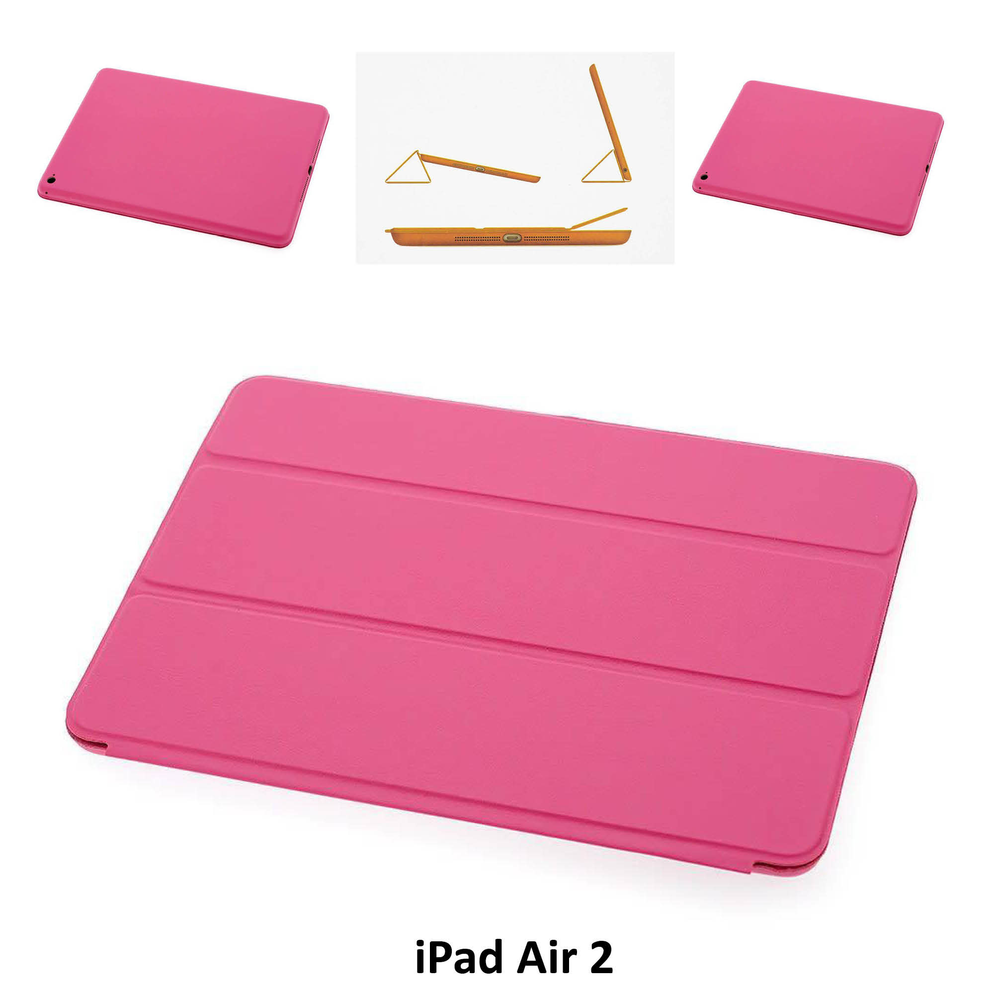 Apple iPad Air 2 Roze Smart Case - Book Case Tablethoes