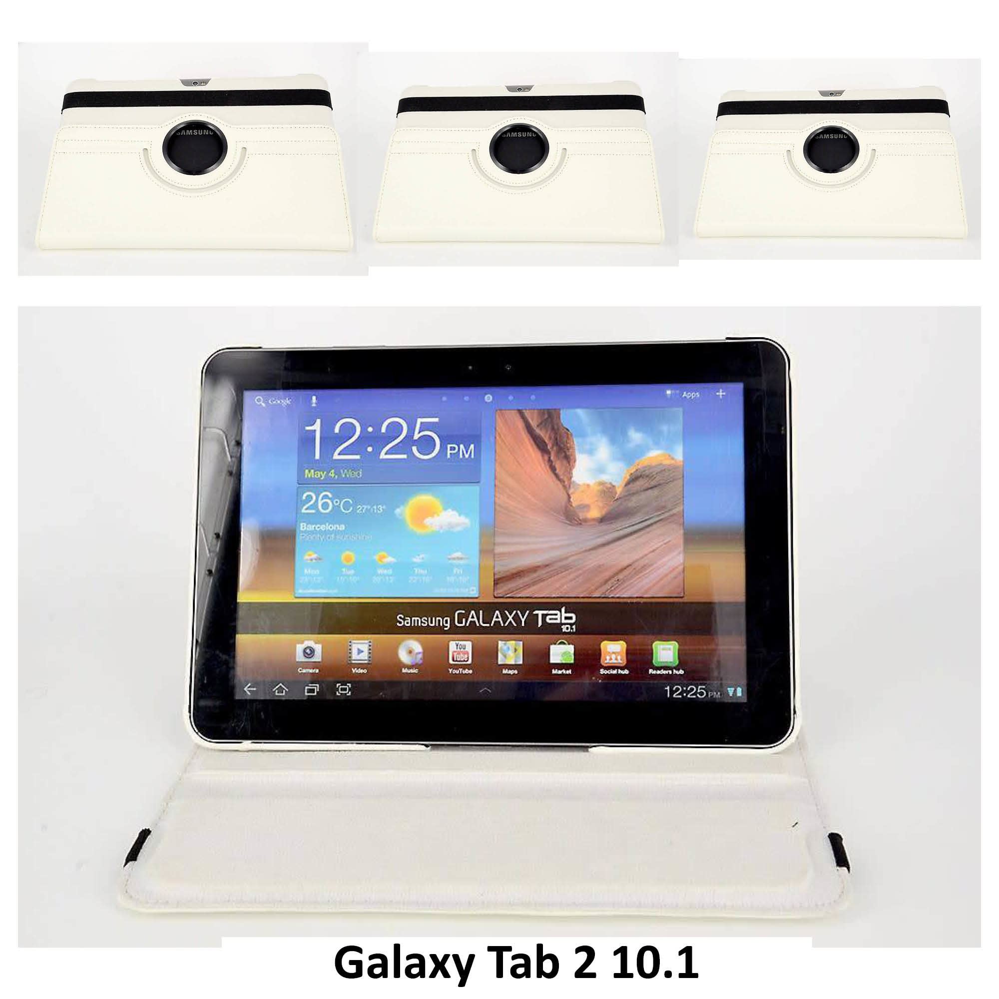 Samsung Wit Book Case Tablet voor Galaxy Tab 2 10.1