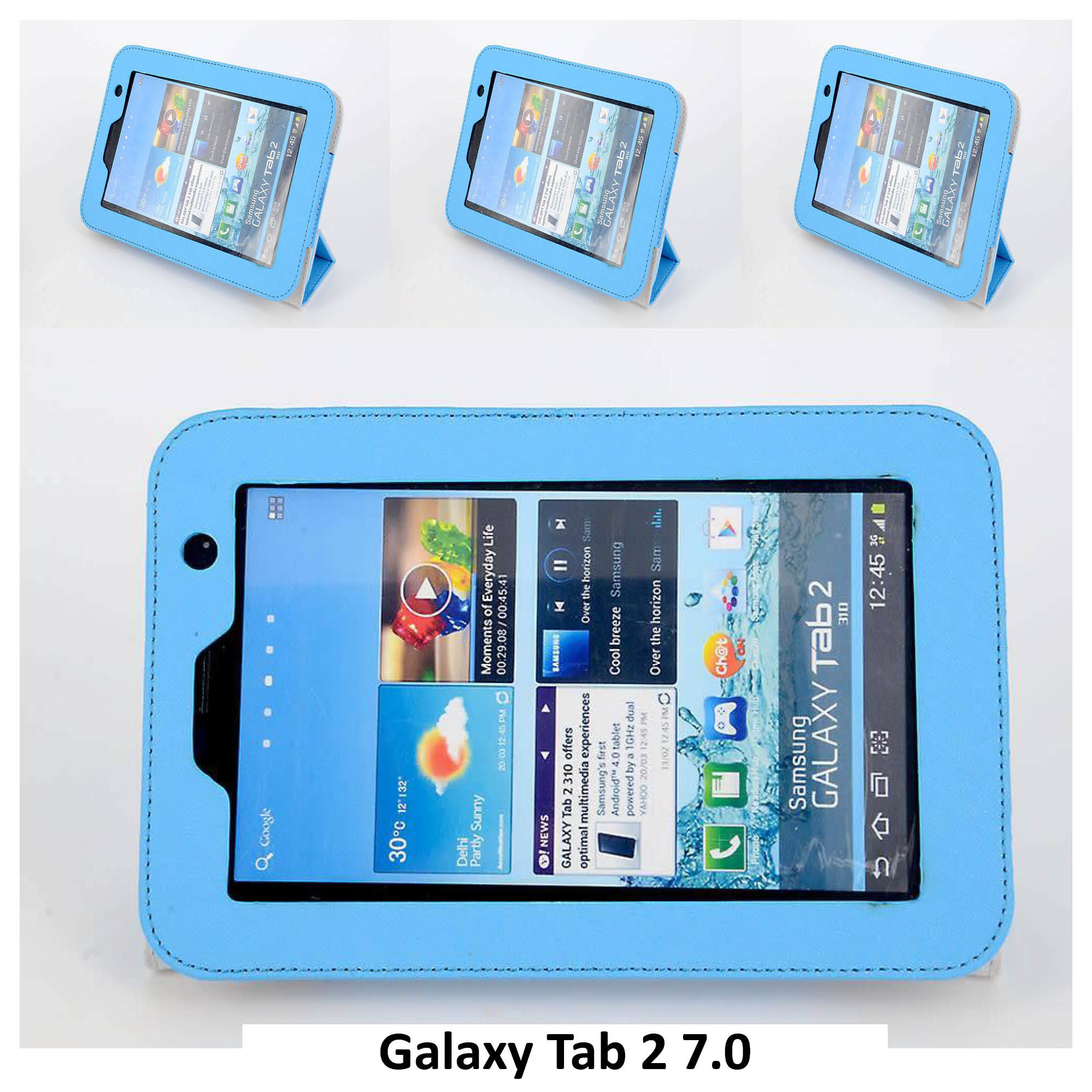 Samsung L Blauw Book Case Tablet voor Galaxy Tab 2 7.0
