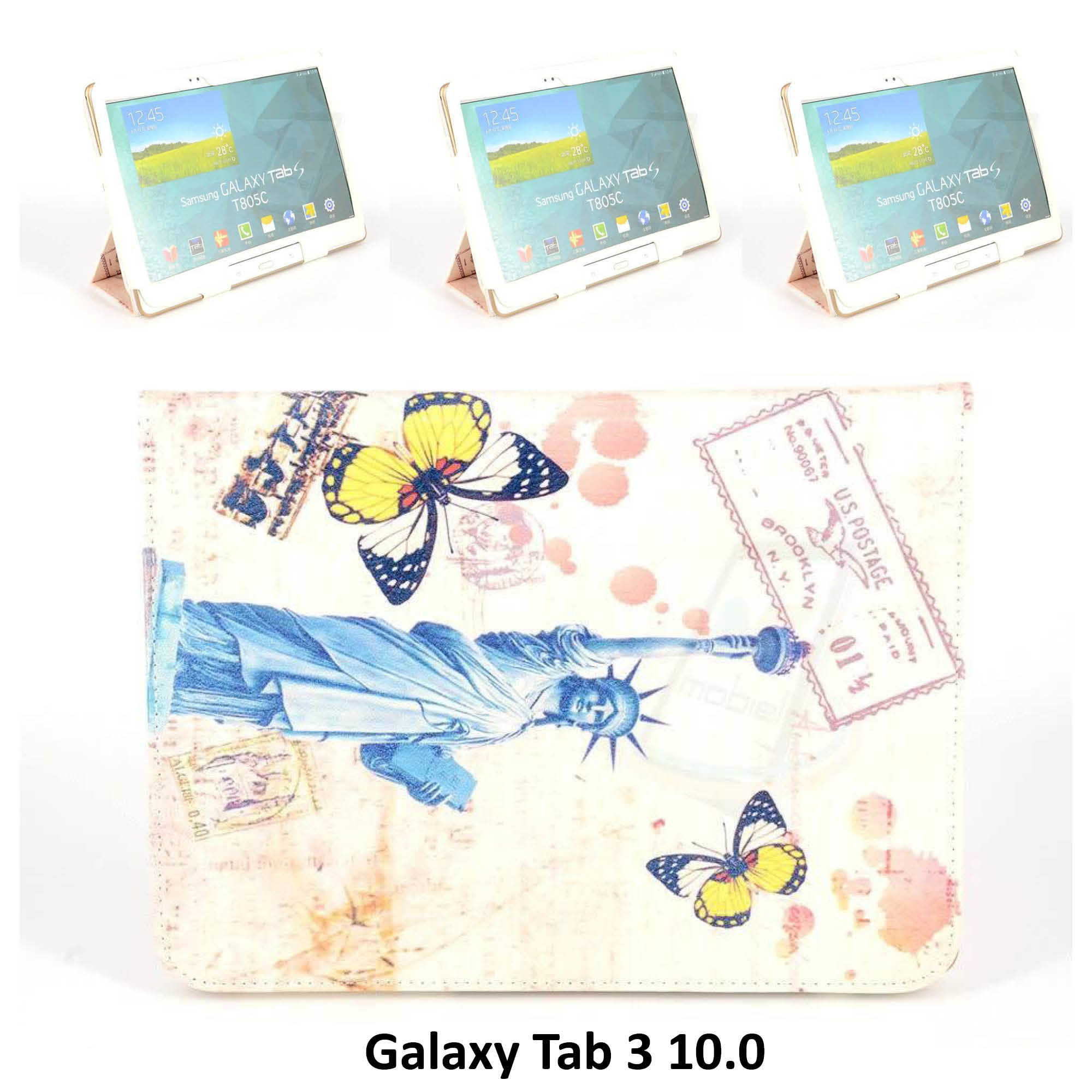 Samsung Print Book Case Tablet voor Galaxy Tab 3 10.0